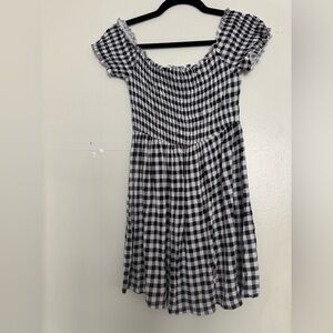 ASOS Black and White Gingham Dress